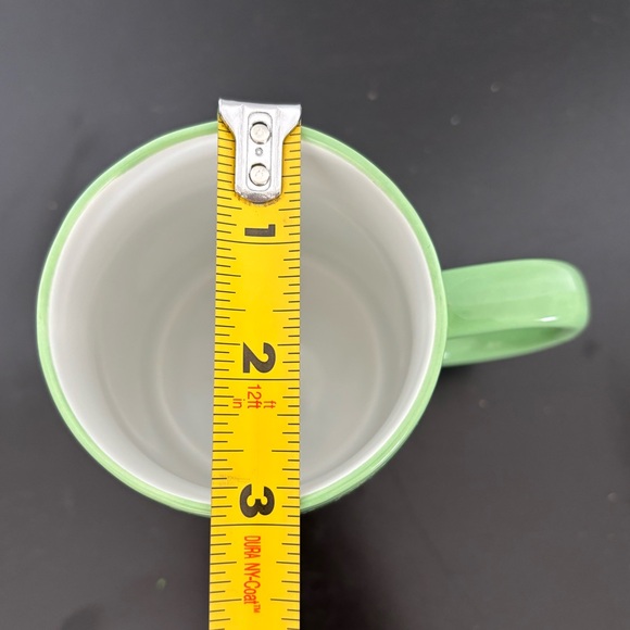 2020 Caribou Coffee Mug 14 oz Gather  Around The Campfire Mocha Green Speckled - Picture 7 of 8